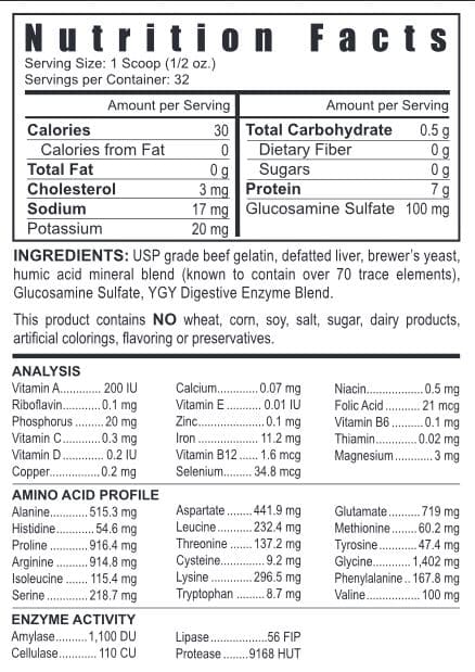 ArthryDex supplement facts