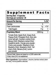 Super Fruit Product Specifications